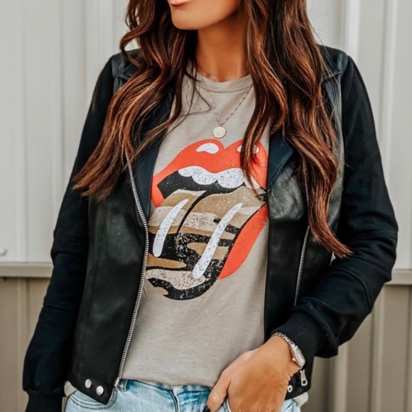 Tops - 🌟LAST ONE🌟 Camo Rolling Stones Tee!